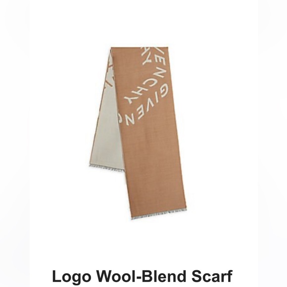 NEW Givenchy Beige Cream Wool Scarf - Picture 4 of 13